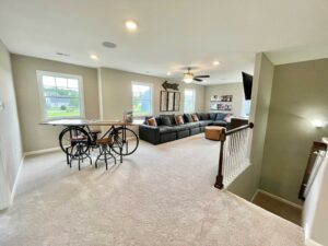 Photo of the upstairs loft at the Elmsted model in Castleton by Boyd Homes